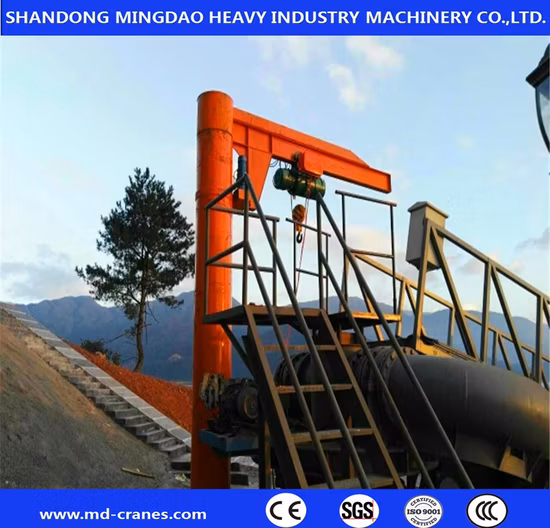 Promotional Various Durable Usin360 Rotating Base Mounted Pillar Coumn Mounted Portable Rotating Jib Crane 2t 5t 10t 15t