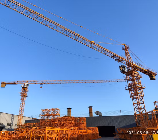  Новый 60-метровый удлинитель Макс.  Загрузка 10-тонного топлесс башенного крана